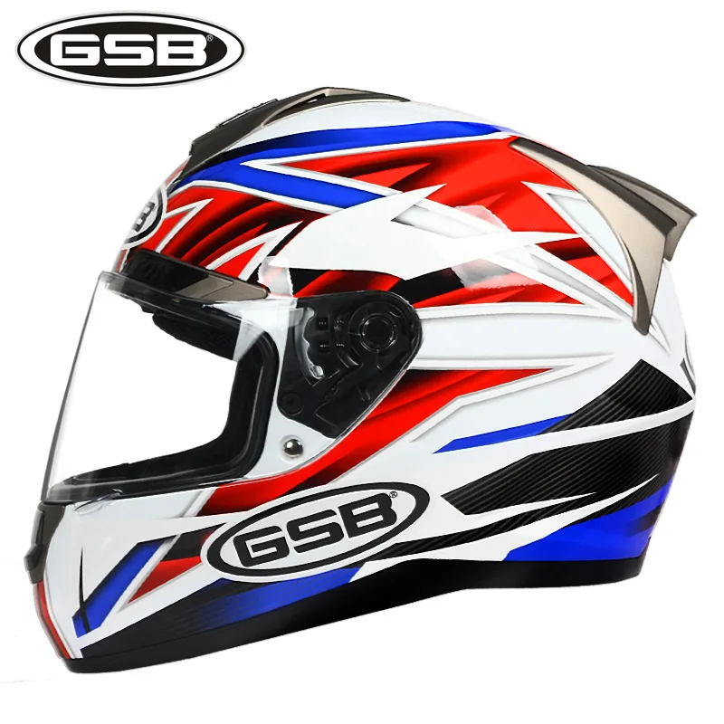 Мотоциклетный шлем GSB для мужчин и женщин модный противотуманный езды на