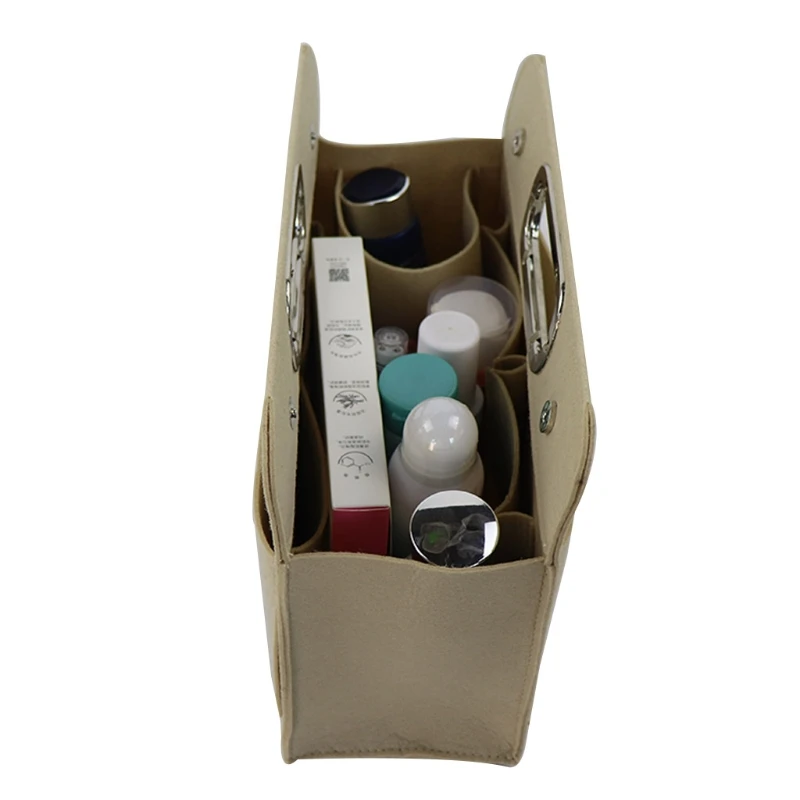 

Вставка сумка с карманами кошелек органайзер для Сумки из натуральной кожи сумка-тоут Портативный Войлок файл сумки с карманами