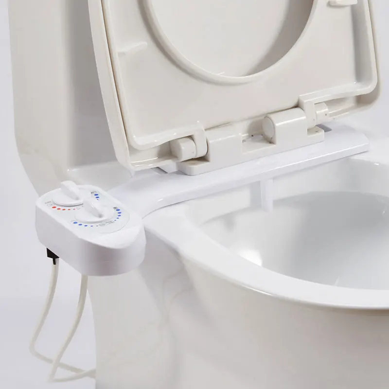 

Newly Temperature Ajustable Toilet Seat Bidet Sprayer Fresh Water Non-Electric Mechanical Bidet FIF66