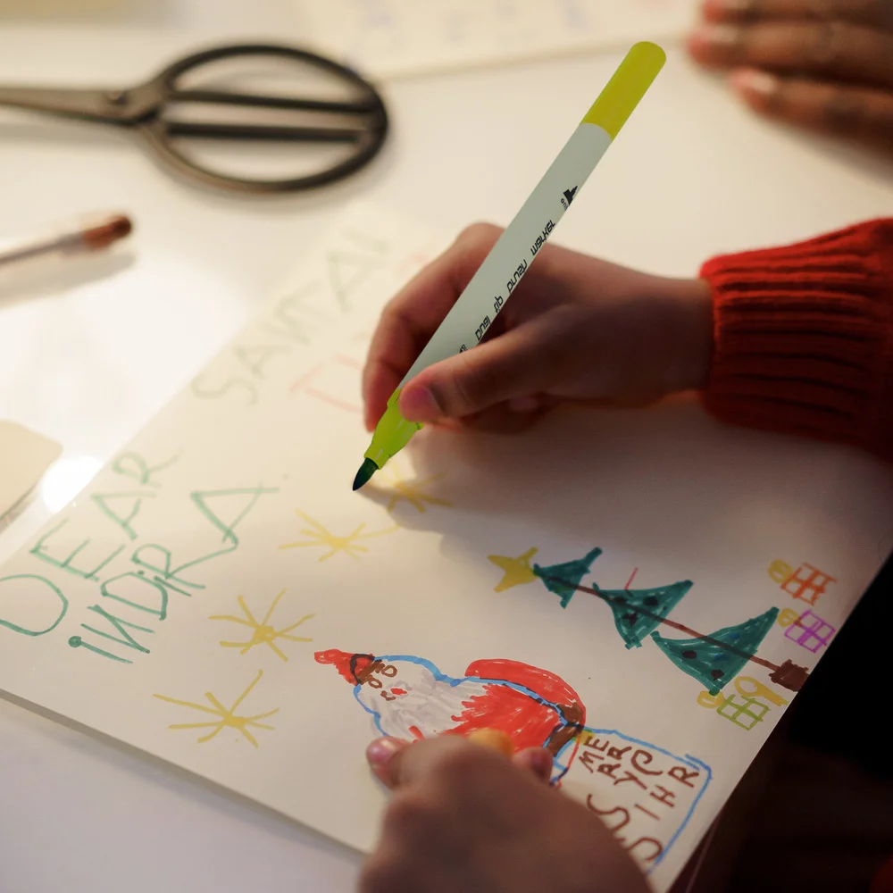 

12pcs Double Head Colored Pens 12 Colors Marker Pens Dual Tip Sketch Marker