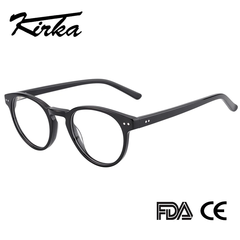 Женские прозрачные очки Kirka круглые оправы для очков близорукости женщин|Женские