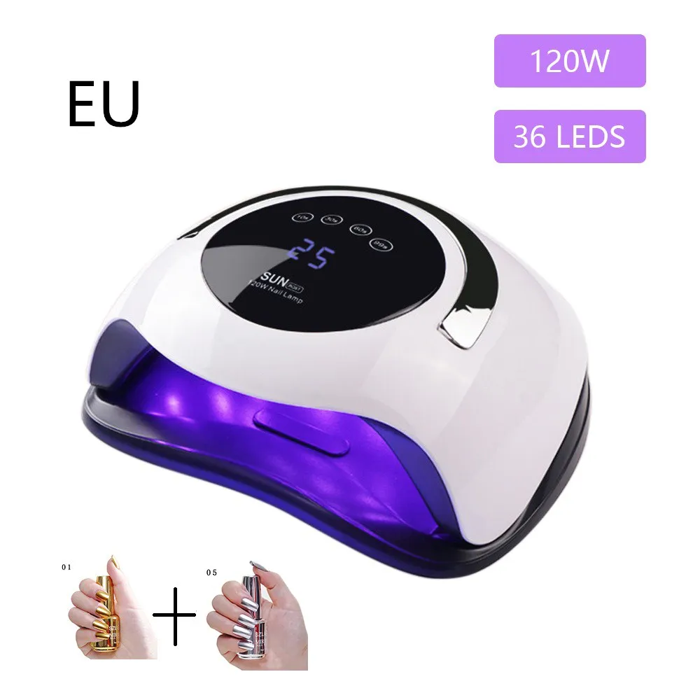 Лампа для маникюра светодиодный Сушилка для ногтей 120W USB гелевая лампа для ногтей, осушающая лампа для гель Лаки с лак для ногтей Авто Маникюр Сенсор - Цвет: 08