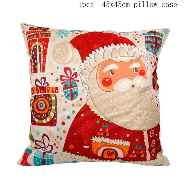 style 3 QIFU Merry Christmas Наволочка украшения Рождественские украшения для дома Navidad Natal Noel новогодние подарки - Цвет: style 3