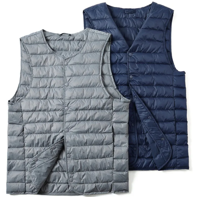 Жилет мужской пуховой ульсветильник на осень/зиму батальных размеров 3XL AB1679 |