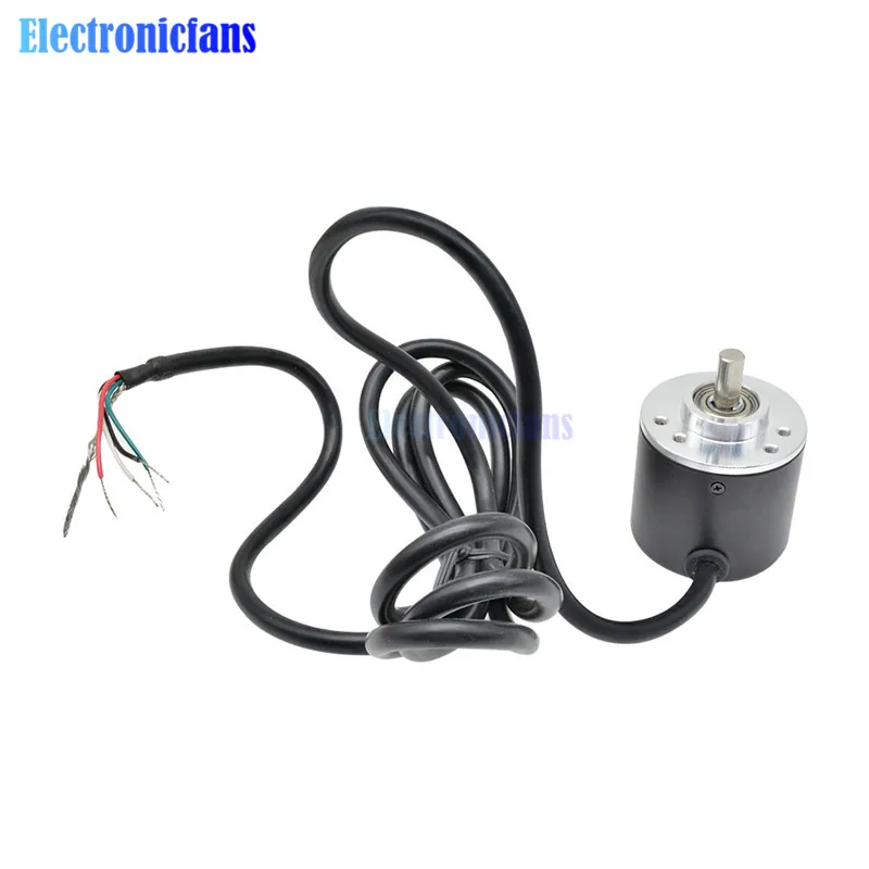 Фотоэлектрический инкрементный Поворотный энкодер 600 P / R 5 24 в AB двухфазный 6 мм