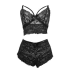 Сексуальное женское белье, сексуальный комплект с бюстгальтером, женское нижнее белье с вышивкой, женское кружевное вязаное крючком белье с вырезом, Трусы