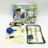 stem junior students diytoy set science and education series fingerprint exploration science experiment physics small production