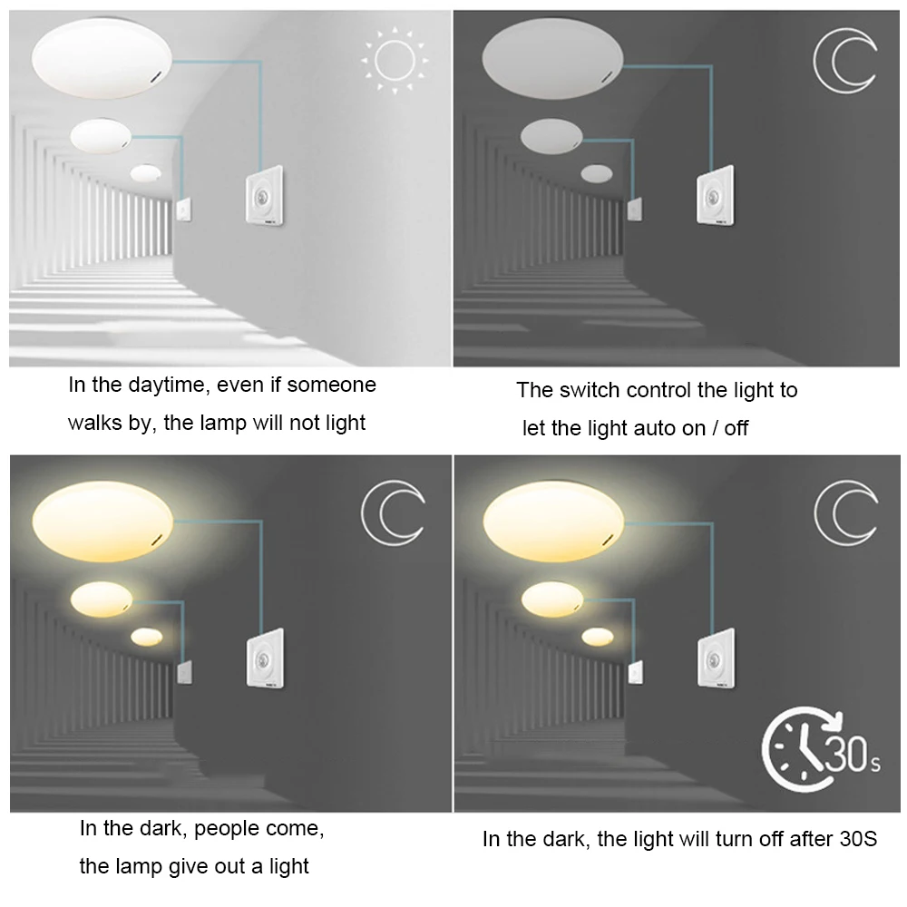 Автоматический выключатель Инфракрасный датчик движения тела Сенсор