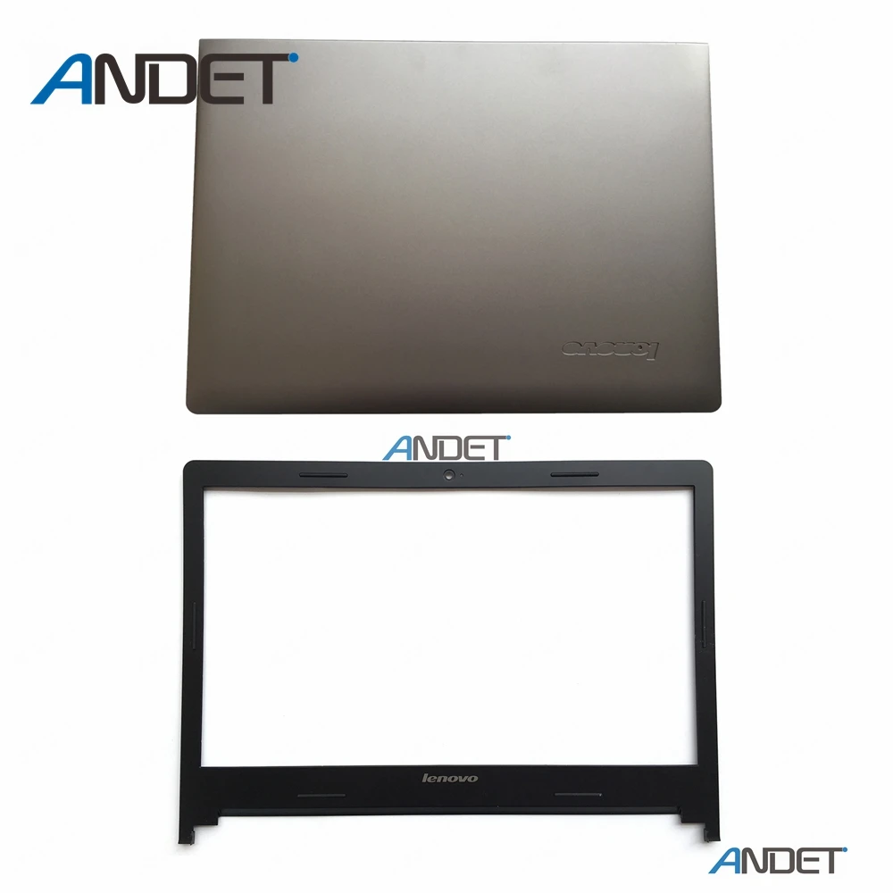 Silver Black Для lenovo IdeaPad S400 S405 S410 S415 S435 S400u S40-70 M40-35 ЖК задняя крышка+ передняя рамка чехол без прикосновения - Цвет: Silver Black