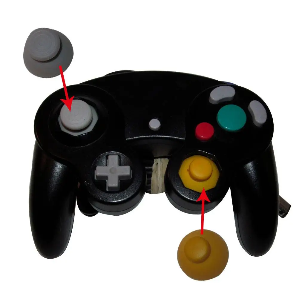 10 шт. сменный джойстик Джойстик колпачки для Nintendo Gamecube|Запасные части| |