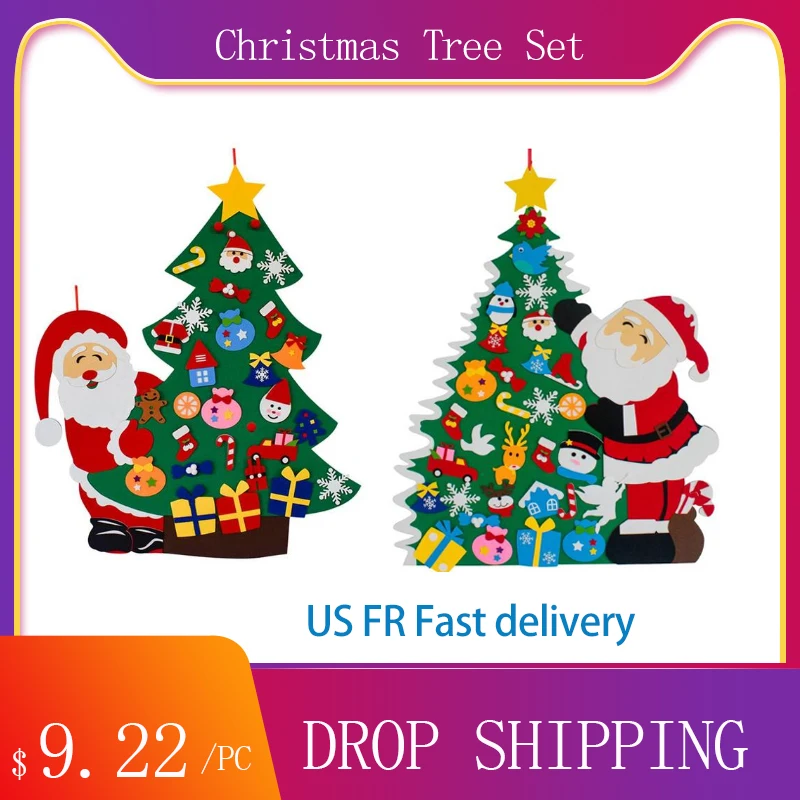 

Войлочное искусственное Рождественское украшение «сделай сам» для дома, Рождество 2021, новогодние и рождественские украшения, подарки для д...