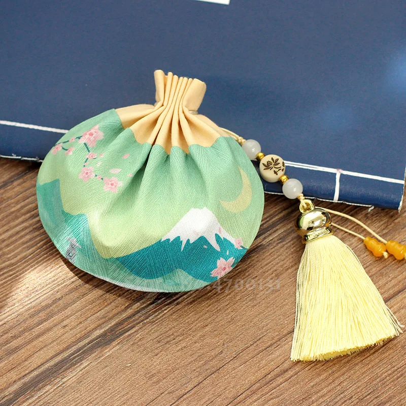 Кошелек с Саше в китайском стиле традиционный атласный винтажный кошелек Hanfu