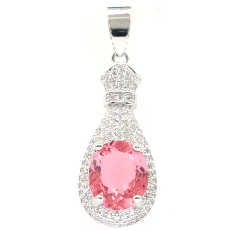 39x13 мм милые создан Розовый Morganite фиолетовый Танзанит циркон для женская