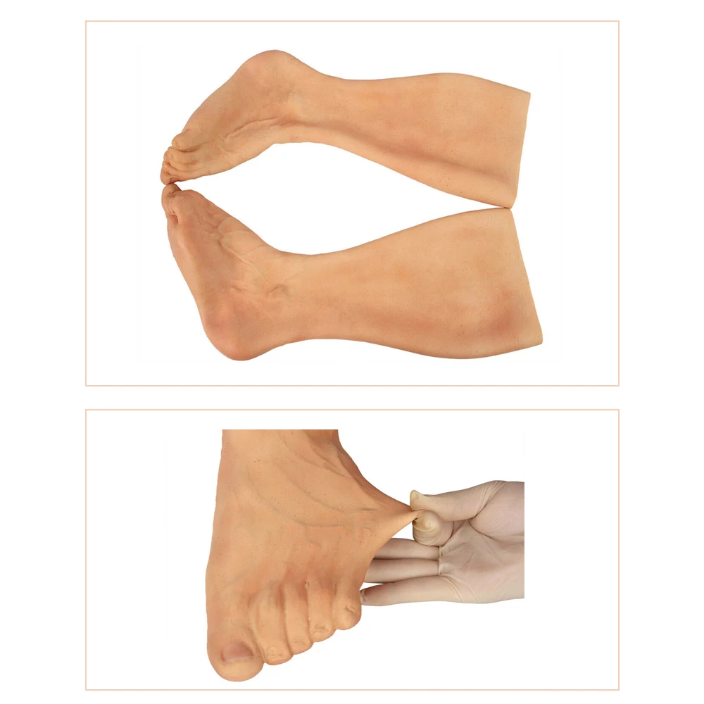 Силиконовый протез рукав для ног искусственная кожа искусственный силиконовый