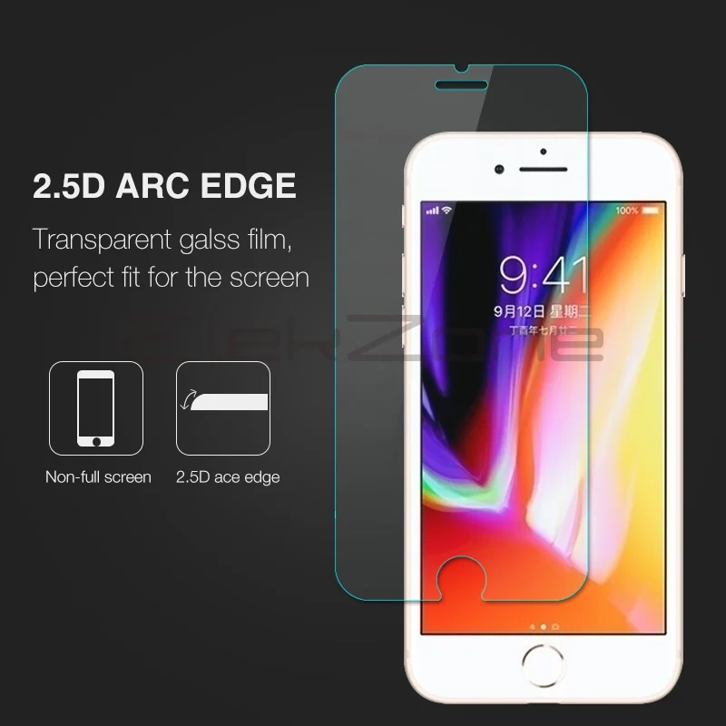 Нано-покрытие 9H HD экран телефона Закаленное стекло пленка для Apple iPhone 8PLUS 2.5D