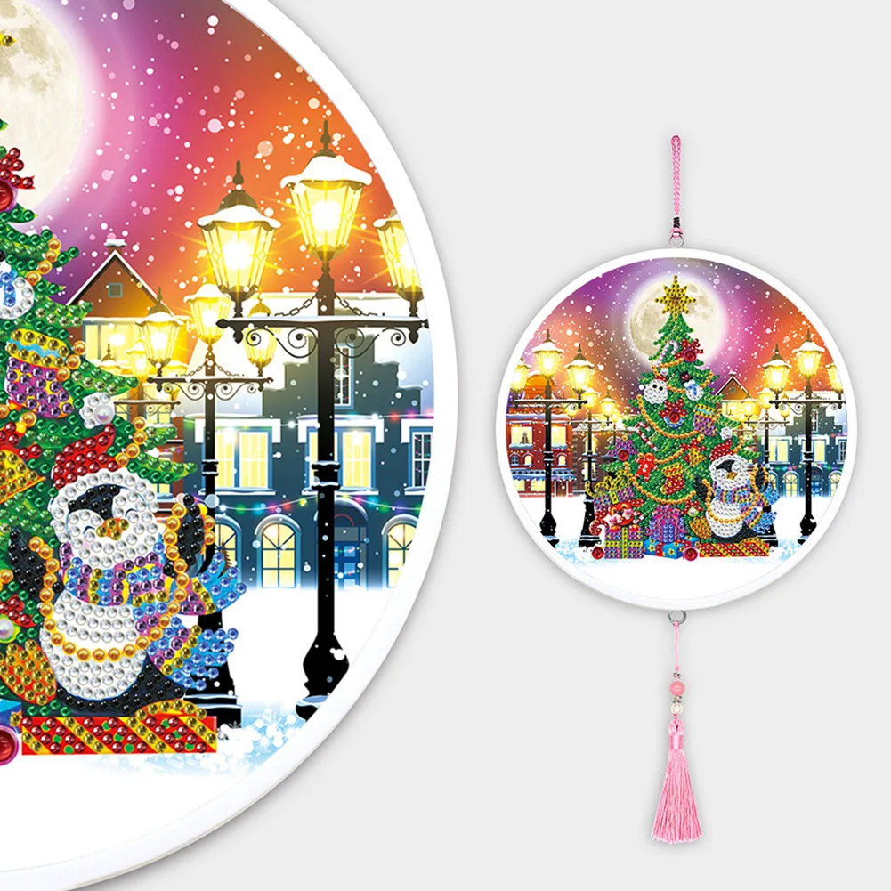 Living Room Gift Christmas Diamond Painting Wall Art Embroidery Craft With Frame Bedroom Hanging 5D DIY Home Decor Easy Apply | Дом и сад