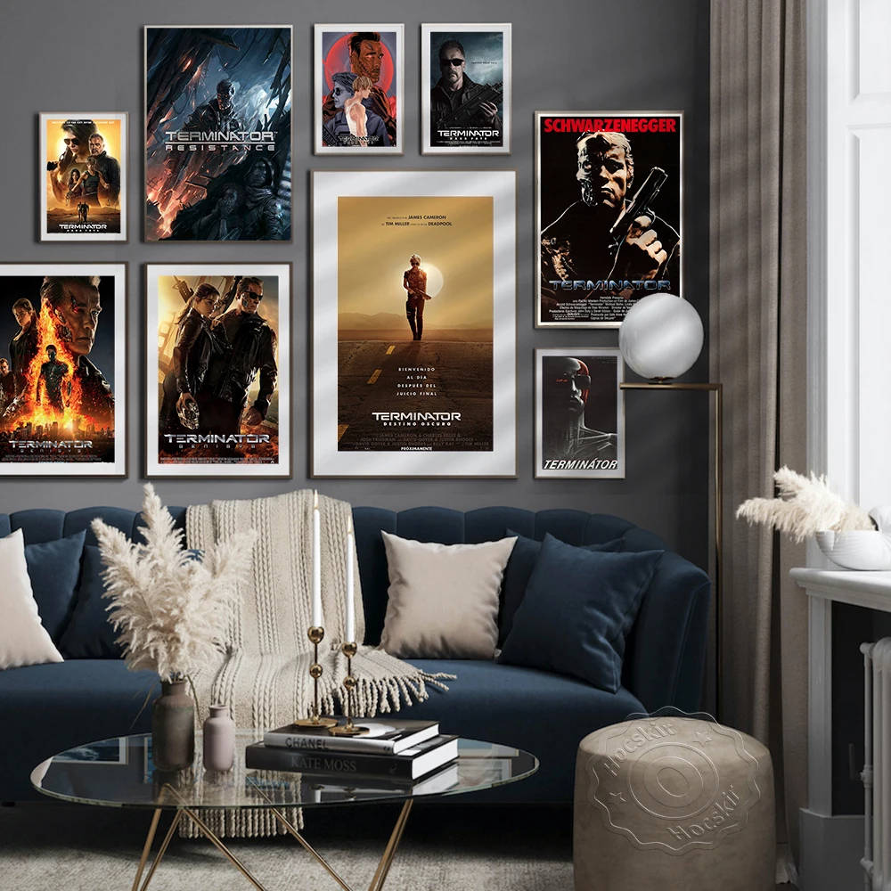 

The Terminator Movie Poster Classic Retro Posters Wall Decoration Vintage Art Wall Sticker Canvas Prints Painting Home Decor