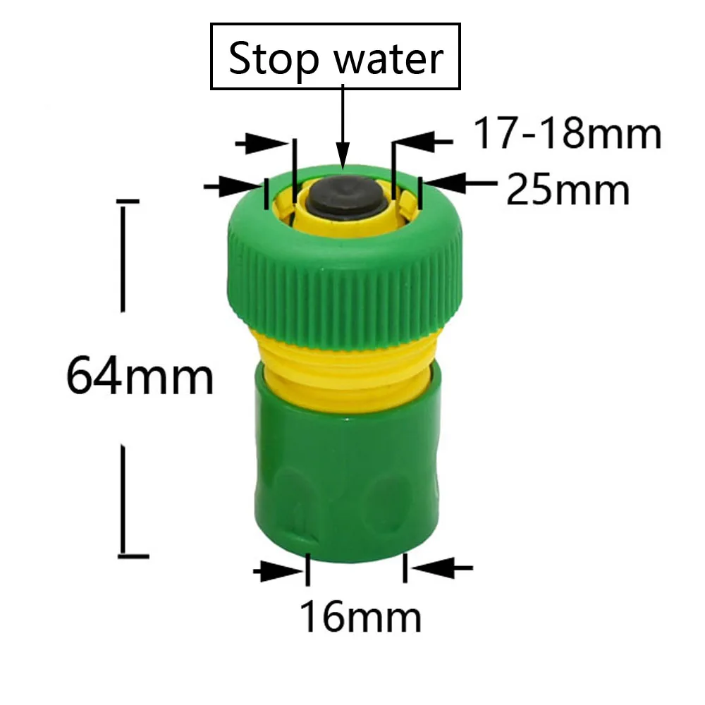 

Шланг для мытья автомобиля, 1/2, 3/4, 1 дюйм, быстроразъемные соединители для водяного стопа для орошения сада, газона, разбрызгиватели, адаптеры для труб, 1 шт.