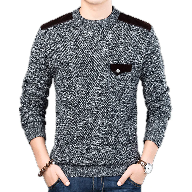 

2021 New Fashion Sweater For Mens Pullovers Slim Fit Jumpers Knitwear O-Neck Autumn Korean Style Casual Clothing Male