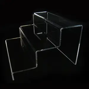 transparent durable acrylic 23 steps acrylic riser clear durable shoes ladder display stand shelf free global shipping