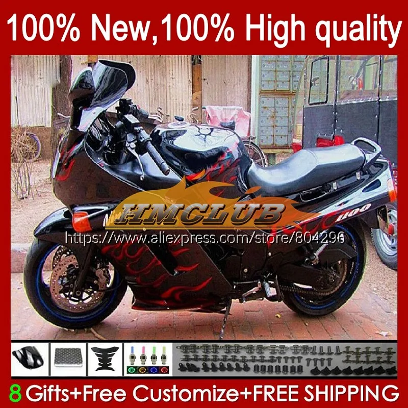 

ZX11 для KAWASAKI NINJA ZX-11R ZZR1100 ZX11R 93 97 98 99 00 01 обтекатель с красным пламенем 71No.51 ZZR 1100 ZX 11R 1998 1999 2000 2001
