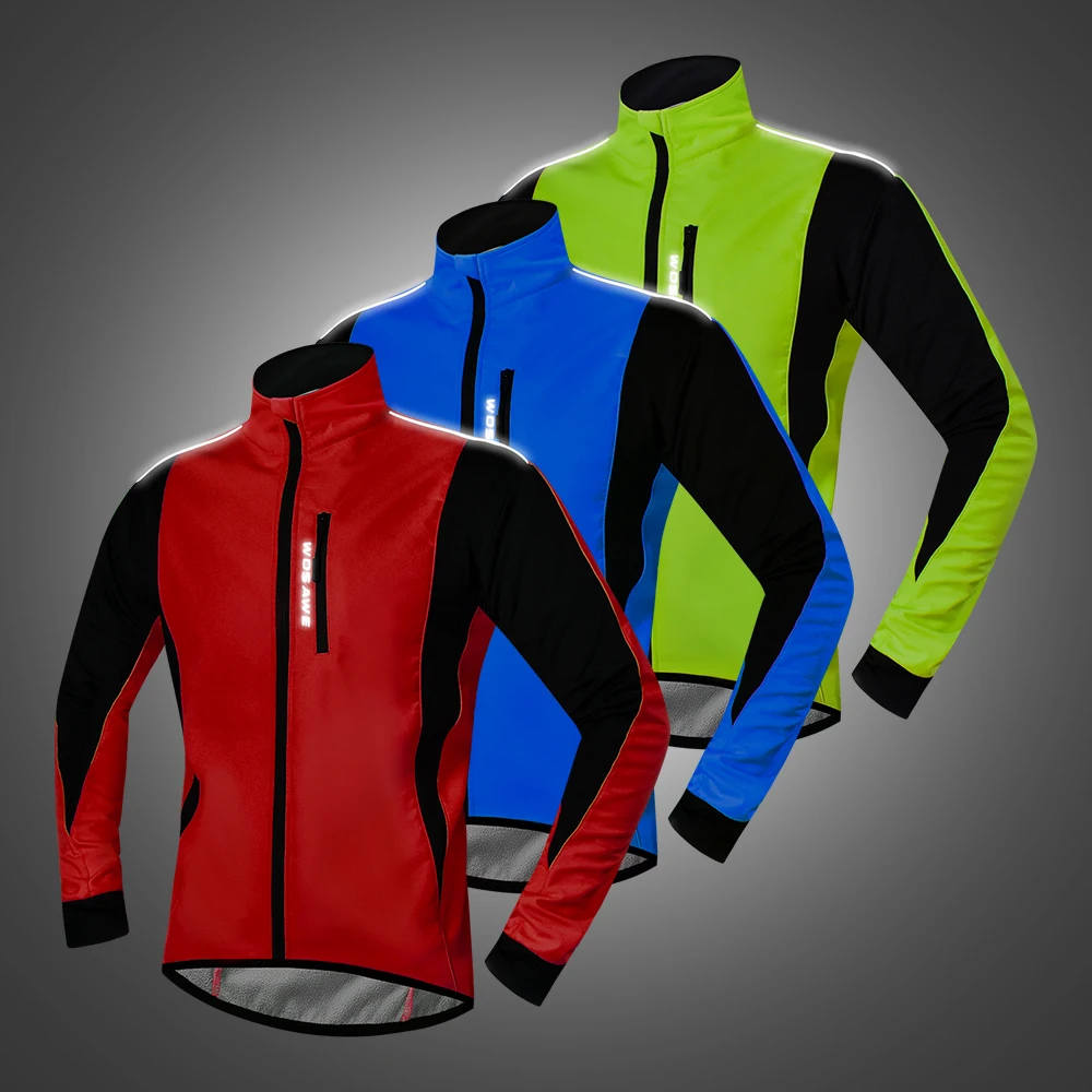 

WOSAWE Winter Fleece Pro Cycling Jacket Set Mountian Bicycle Clothes Wear Ropa Ciclismo Racing Bike Clothing Cycling Set