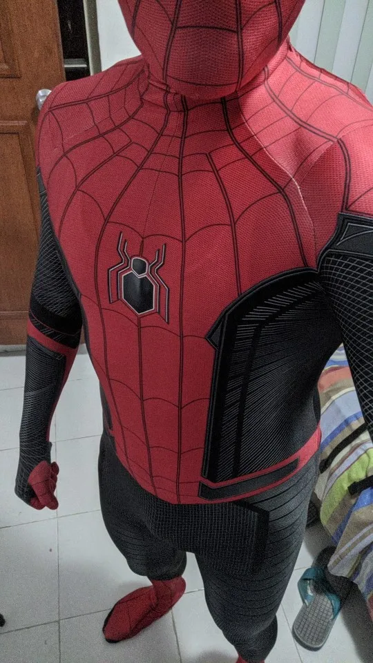 Маскарадный костюм с изображением Питера Паркера из спандекса и лайкры