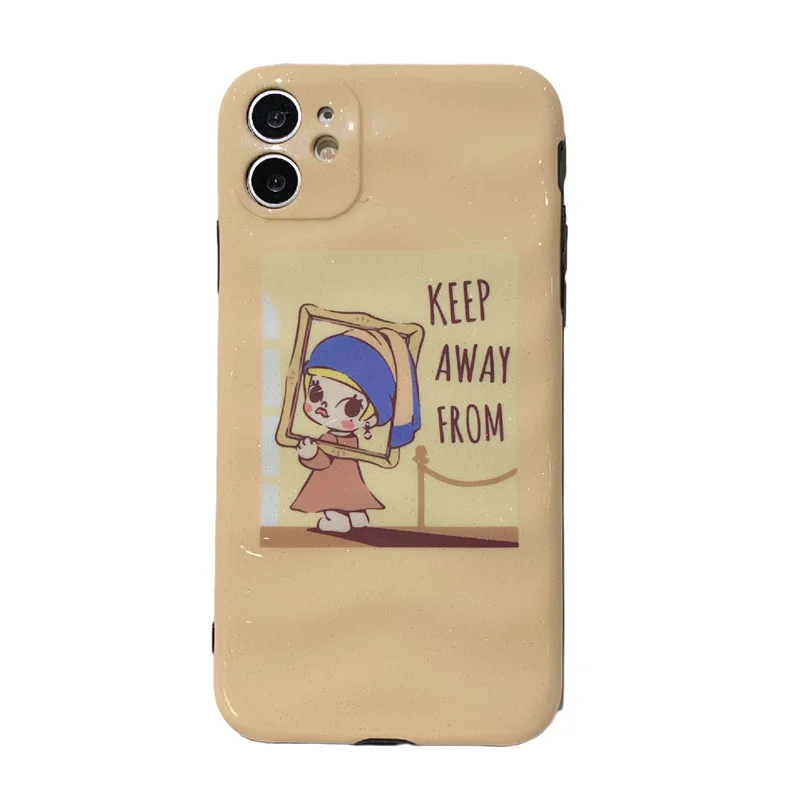 

Cartoon water ripple mobile phone case is suitable for iPhone11 12Pro Max mini X XR XSMax8 7PluS anti-drop protective back cover