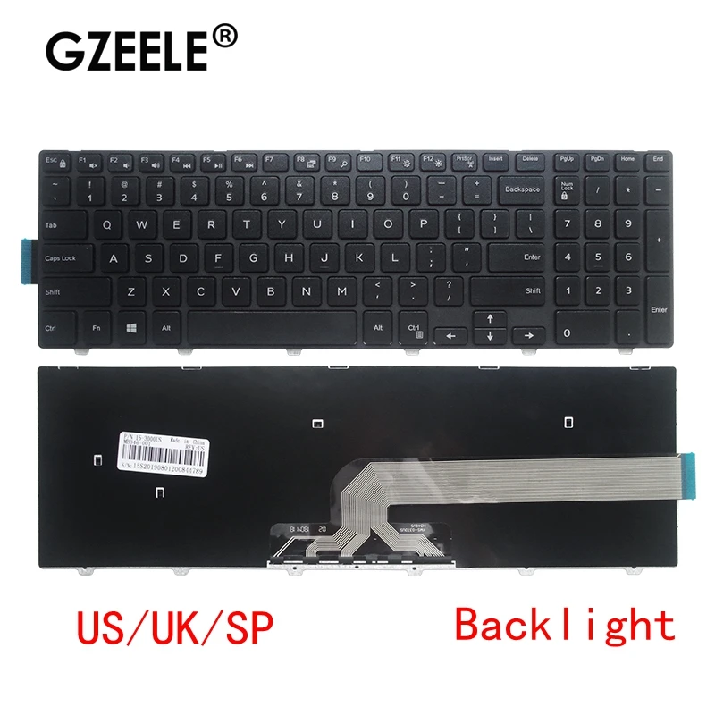 Клавиатура для Dell Inspiron 15 5557 5555 7748 3548 3568 3543 17 5478 США/Великобритания/SP|Клавиатуры