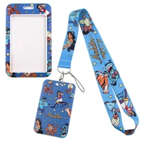 yq185 aladdin and the magic lamp lanyard for keys id credit card cover phone usb badge holder keychain neck straps accessories