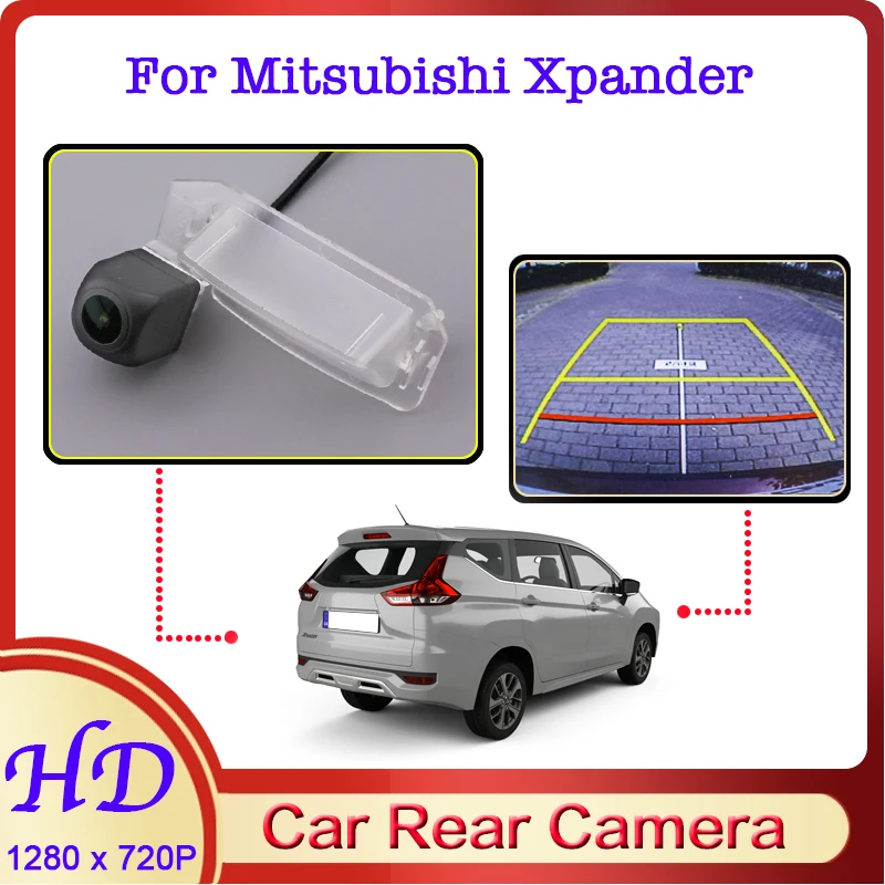 

Car Reverse Image Fisheye CAM For Mitsubishi Xpander 2017~2022 Night Vision HD Dedicated Rear View Back Up 720P Vehicle Camera