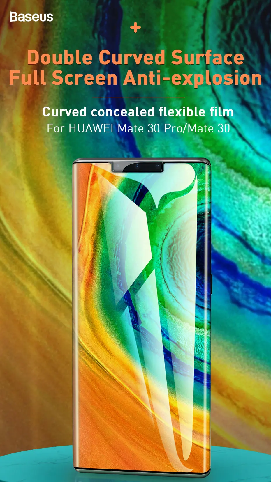 Baseus 2 шт 0,15 мм Защитная пленка для экрана из закаленного стекла для huawei mate 30 20 Pro Защитная пленка для huawei mate 30 Pro 20 Pro