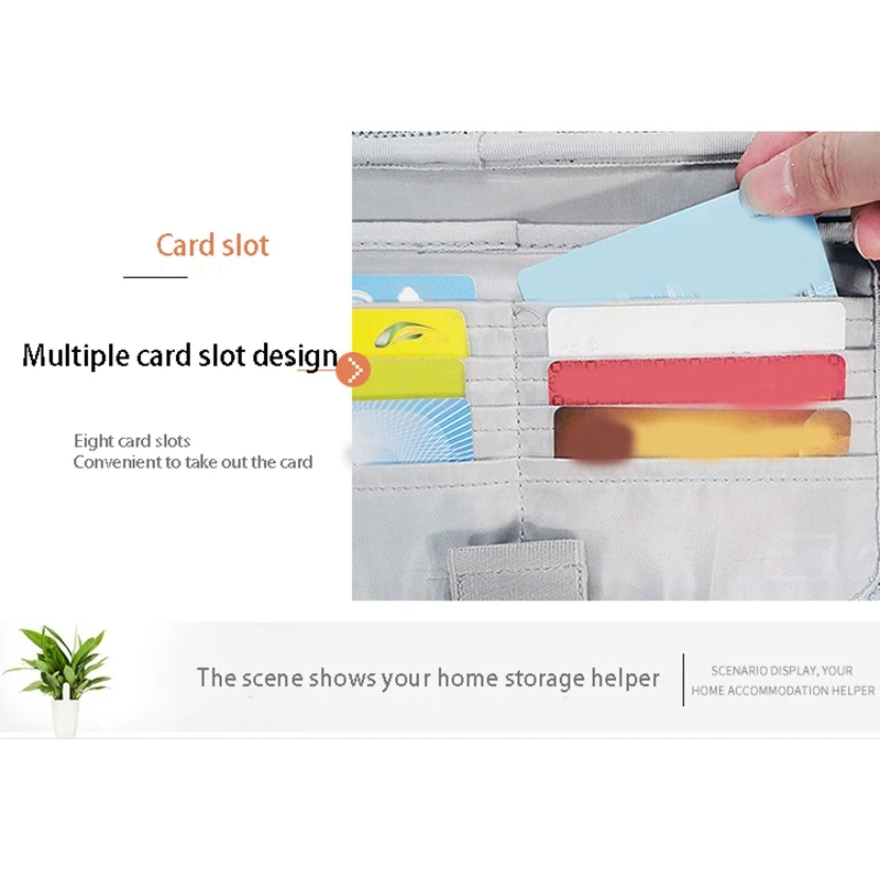 

IKSNAIL Multifunctional Document Storage Bag Multi-Layer Document Organizer Bag Document Passport Bag Suitable for Office