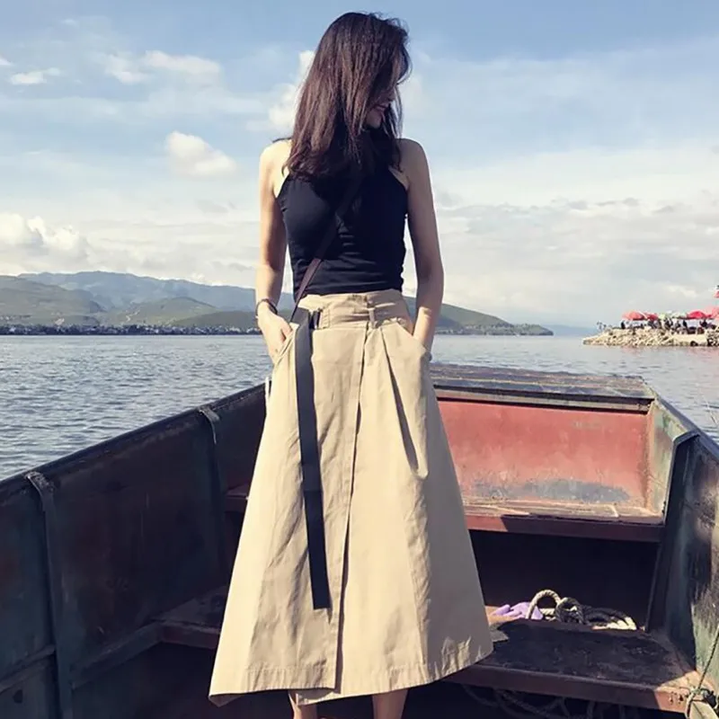 Летняя женская Стильная Элегантная модная дизайнерская Однотонная футболка с