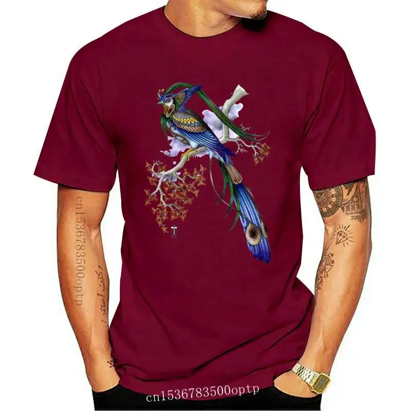 

New Vintage Peacock drawing t shirt women Lovely top female t-shirt aesthetic clothes gothic tees shirt femme animal print tshir