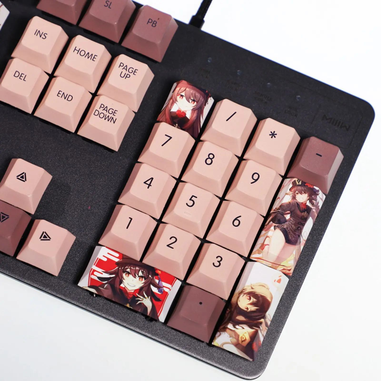 Новые игры набор клавиш Genshin Impact Hu Tao 108 PBT для механической клавиатуры | Игрушки и