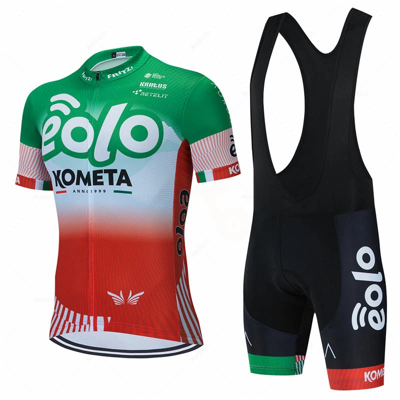 Eolo Kometa Team 2021 Велоспорт Джерси 19D велосипедные шорты комплект Ropa Ciclismo мужские