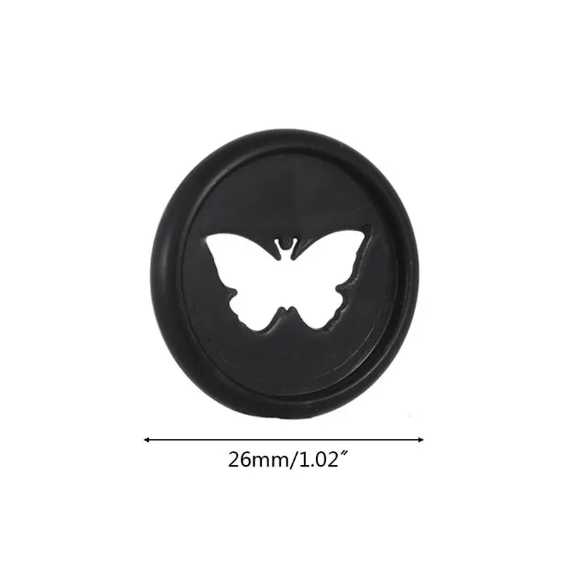 

20pcs 26mm Butterfly Notebook Plastic Binding Ring Mushroom Hole Disc 360 Degree DXAB