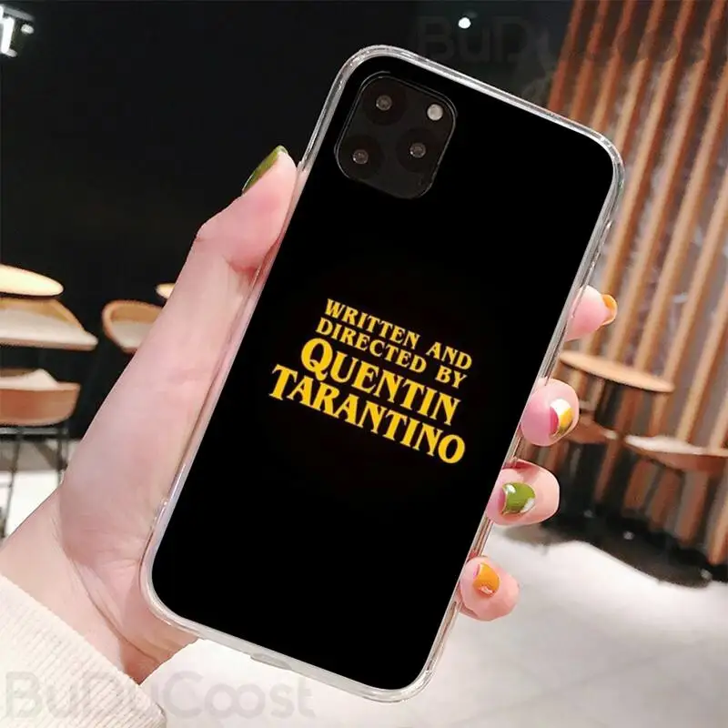 

Written Directed Quentin Tarantino Phone Case For IPhone 11 12 Pro XS MAX 8 7 6 6S Plus X 5S SE 2020 XR Cover