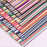 100x150cm color stripe printed polyester fabrics by the meter sewing tablecloth pillow plain weave accessories meterial