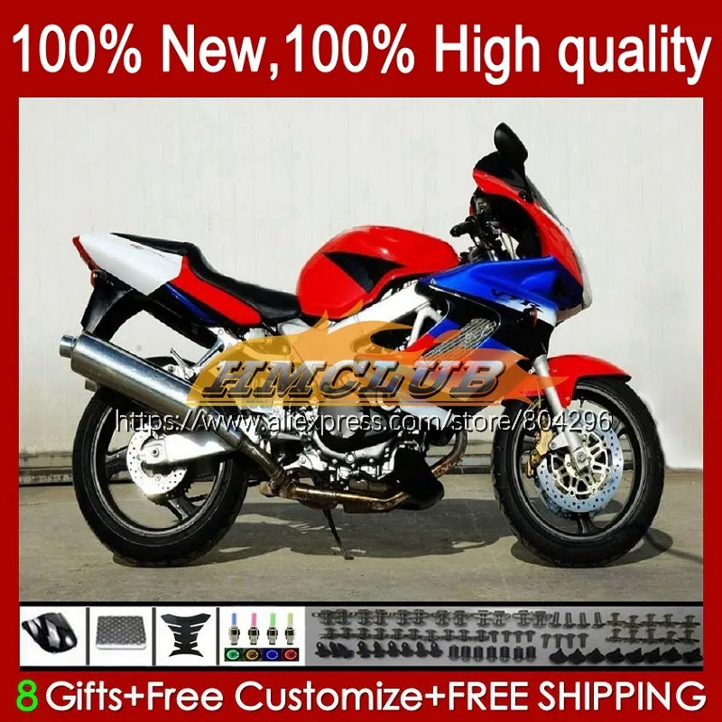 Красно синий популярный комплект SuperHawk для HONDA VTR1000F VTR 1000 F 1000F 21No.18 VTR1000 97 98 99 00 01 1997