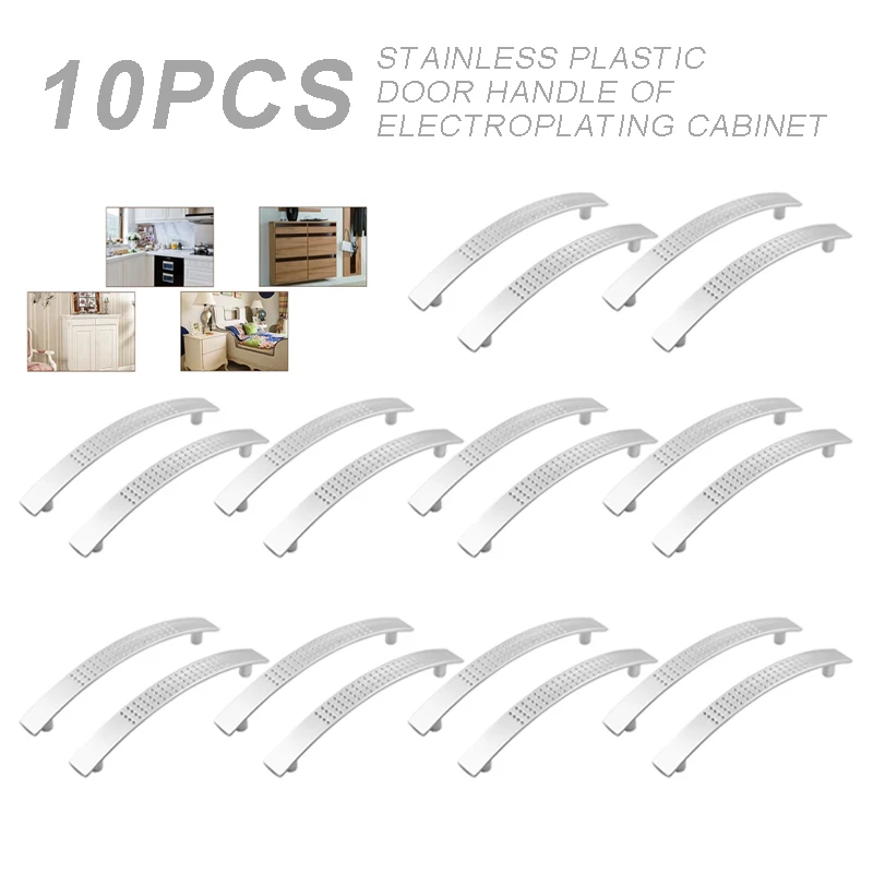 

10Pcs Door Handles Bow Groove Pull Handle Drawer Pull Cabinet Cupboard Kitchen Drawer Handles Hardware