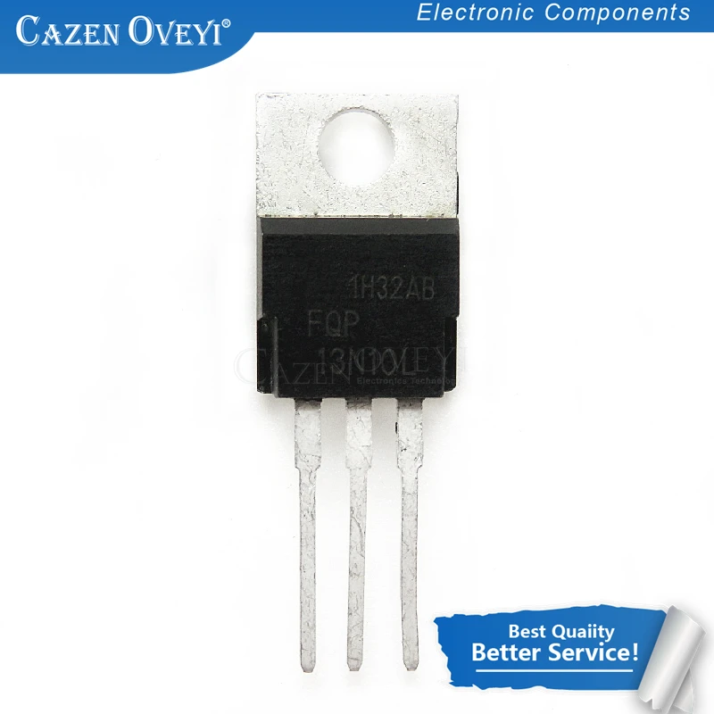 

10 шт./лот FQP13N10L FQP13N10 TO-220 13A 100V Новая оригинальная фотография