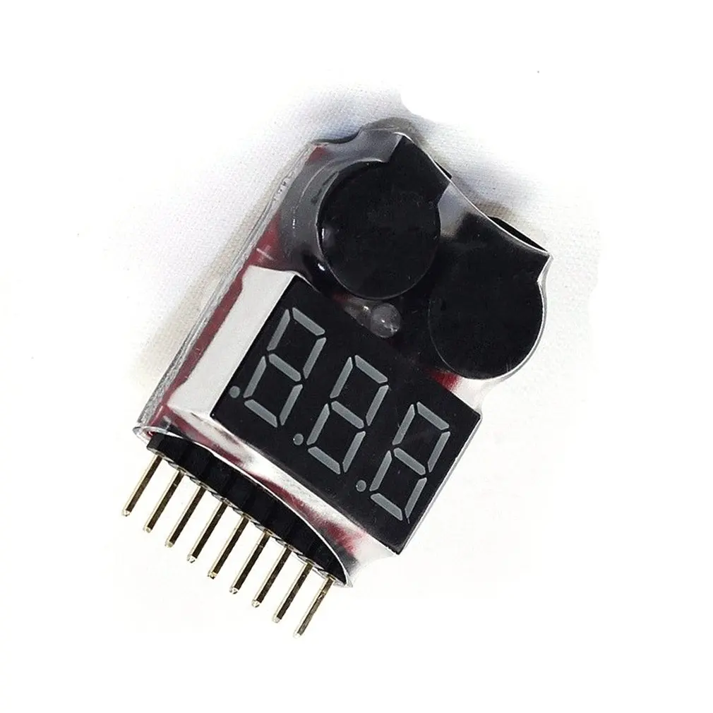 1 8S LED низкого напряжения Звуковой сигнал Lipo индикатор Проверка тестер