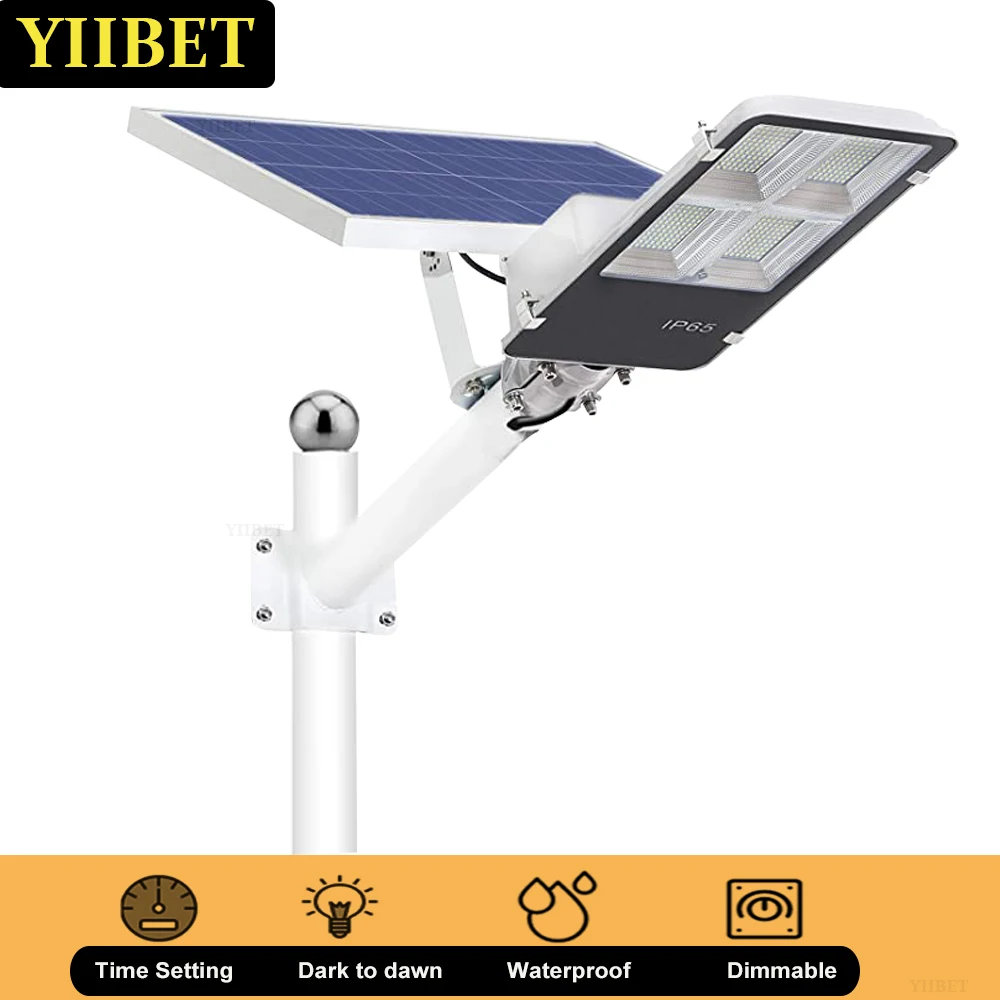 

YIIBET 200W 100W 6000K Solar LED Lights Outdoor Pool Solar Light Wall Lamps уличные фонари Holiday Cottage Garden Vegetable