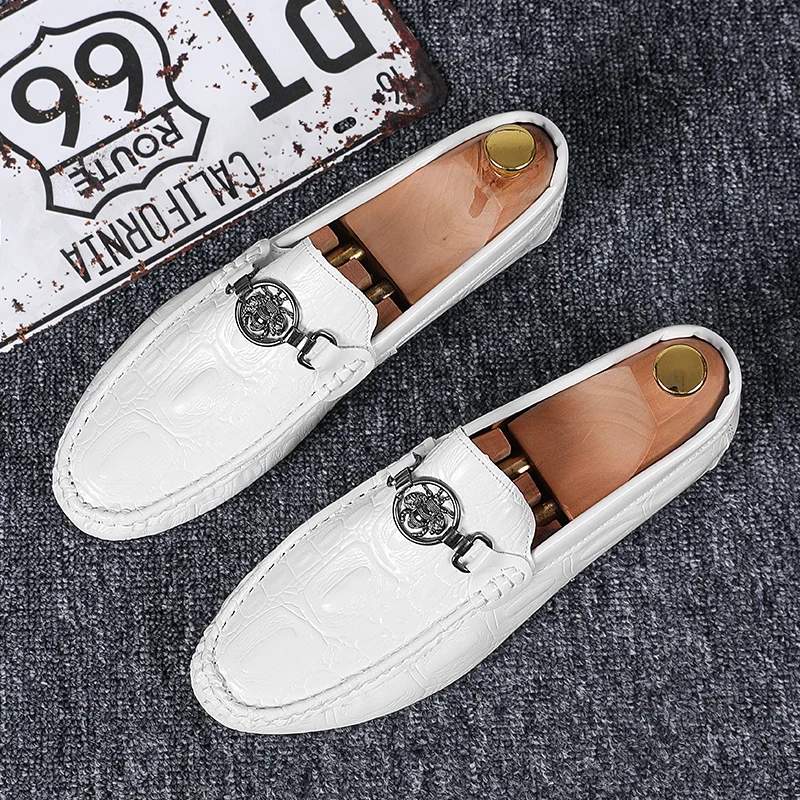 Мужские замшевые мокасины на плоской подошве темно-синие повседневные Мокасины