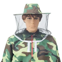 beekeeping camouflage hat mosquito bee insect net veil hat face head neck wrap protector beekeeping tools bee hive