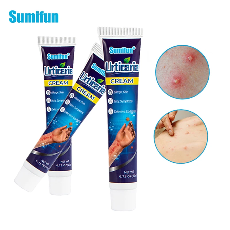 

3Pcs Sumifun Herbal Urticaria Cream Antibacterial Psoriasis Treatment Ointment Itchy Skin Eczema Anti-Itch Health Care D9695