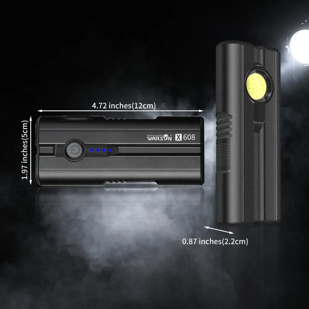 Precio WARSUN-linterna De Emergencia De Aluminio Para Exteriores, Dispositivo Portátil Multifuncional Con Brillo, 1500 Lúmenes, COB, Led, Con Imán, X608