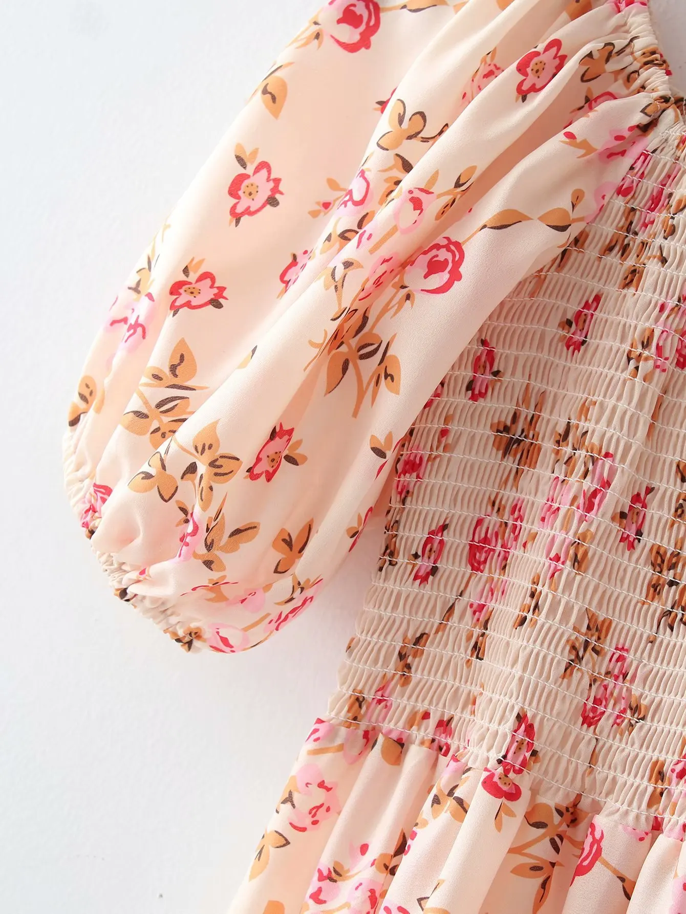 Женское платье с цветочным принтом весеннее в европейском и американском стиле